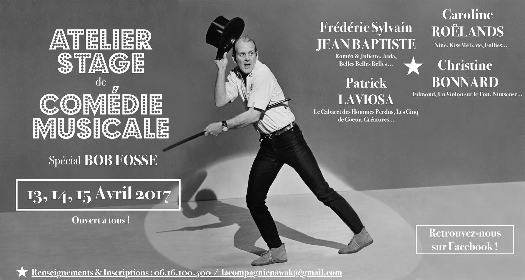 Atelier stage de comédie musicale Spécial Bob Fosse Regard en Coulisse