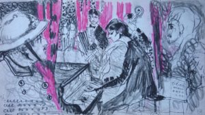 "Le voyage de Barbara" croqué par Luc Simon ©collection particulière